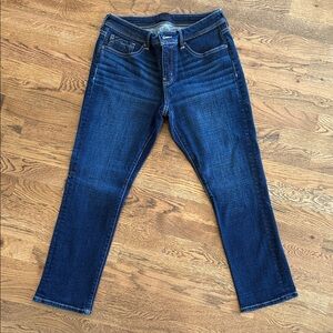 Buckle Dark Blue Straight Leg Jeans